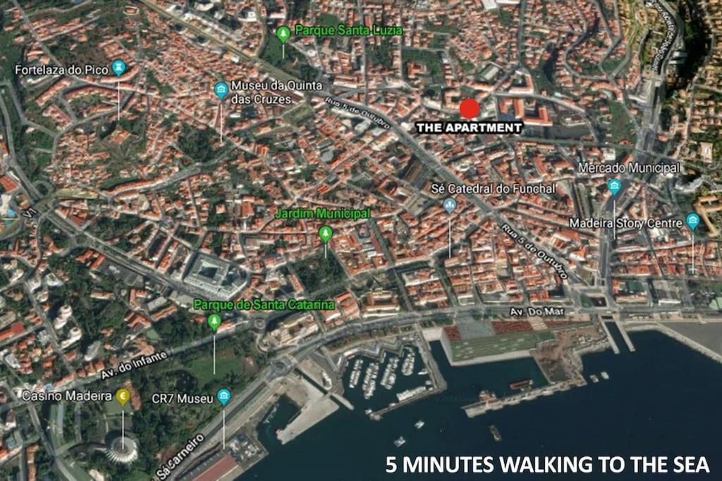 Funchal Downtown 5Min Marina + 2 Bedroom + Parking Εξωτερικό φωτογραφία